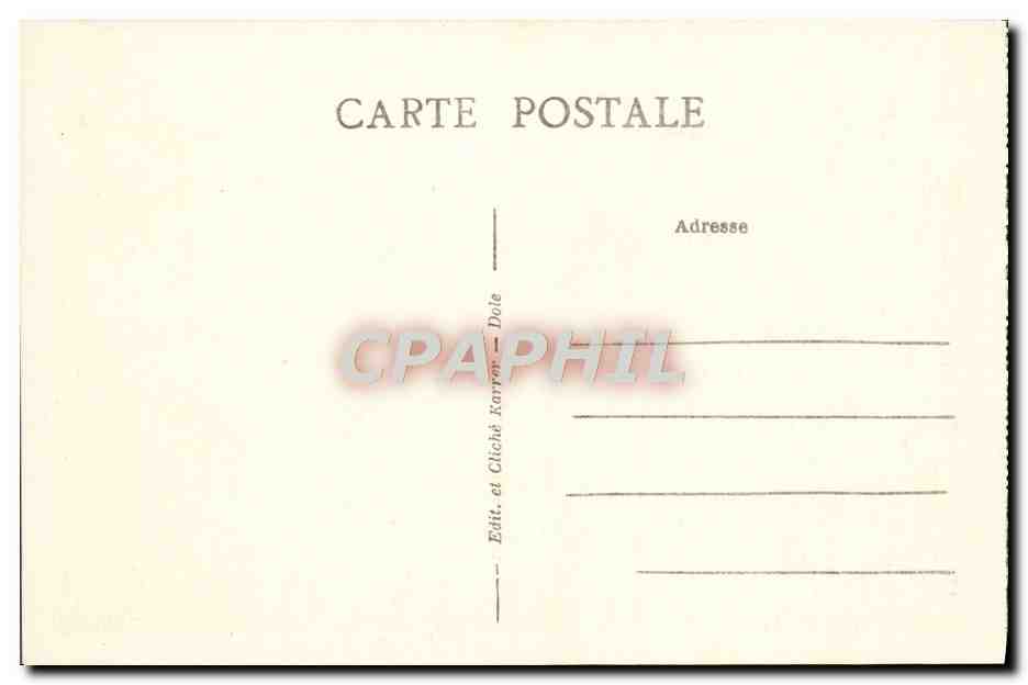 CPA Salins Les Bains Tour Ronde Et Mont Poupet — Back