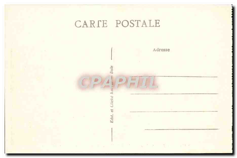 CPA Salins Les Bains Hotel De Ville Et Fort Saint Andre — Rückseite