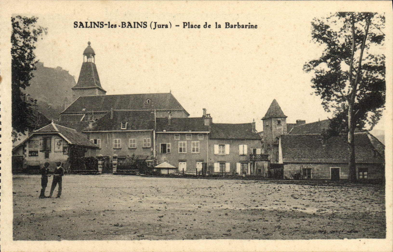 CPA Salins Les Bains Place De La Barbarine