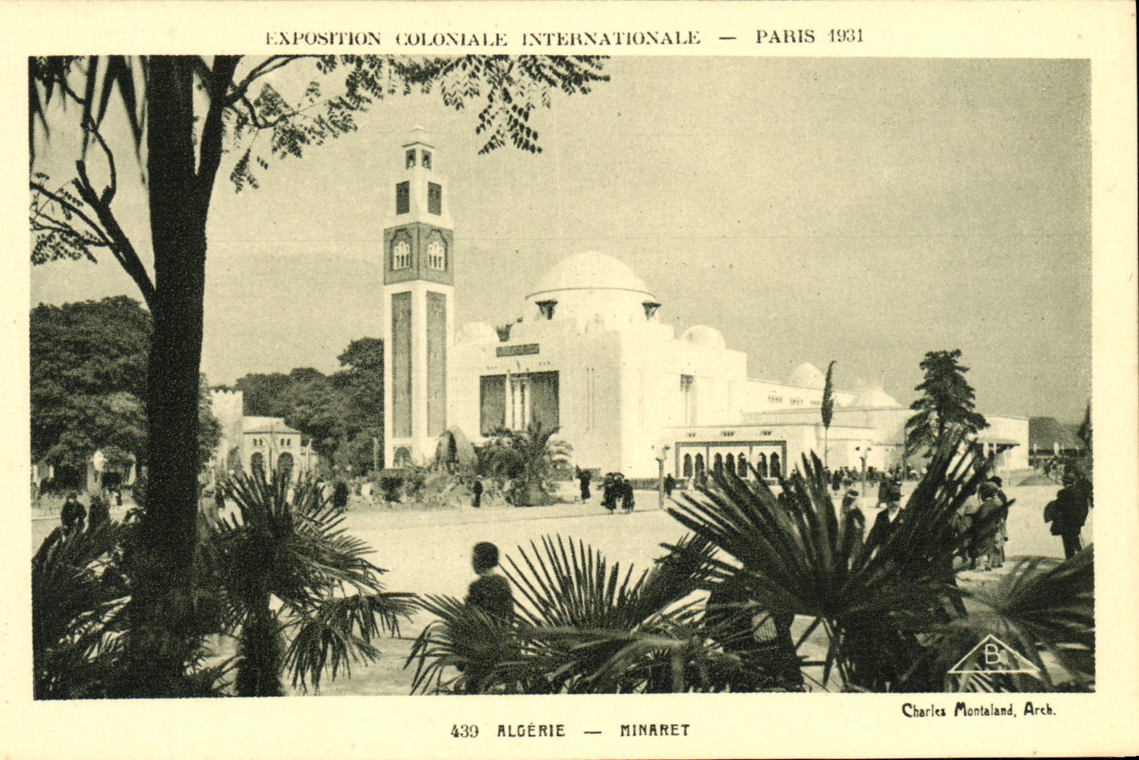 Algerien — Minaret — Internationale Kolonialausstellung — Paris 1931 — Charles Montaland, Arch.