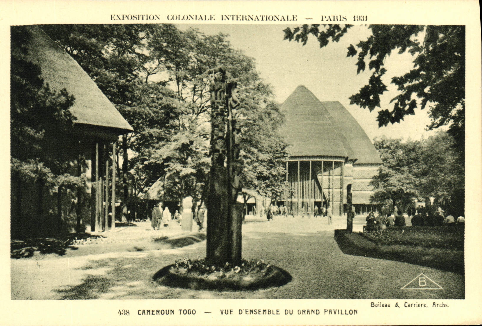 Cameroun Togo — Übersicht des großen Pavillons — Internationale Kolonialausstellung — Paris 1931