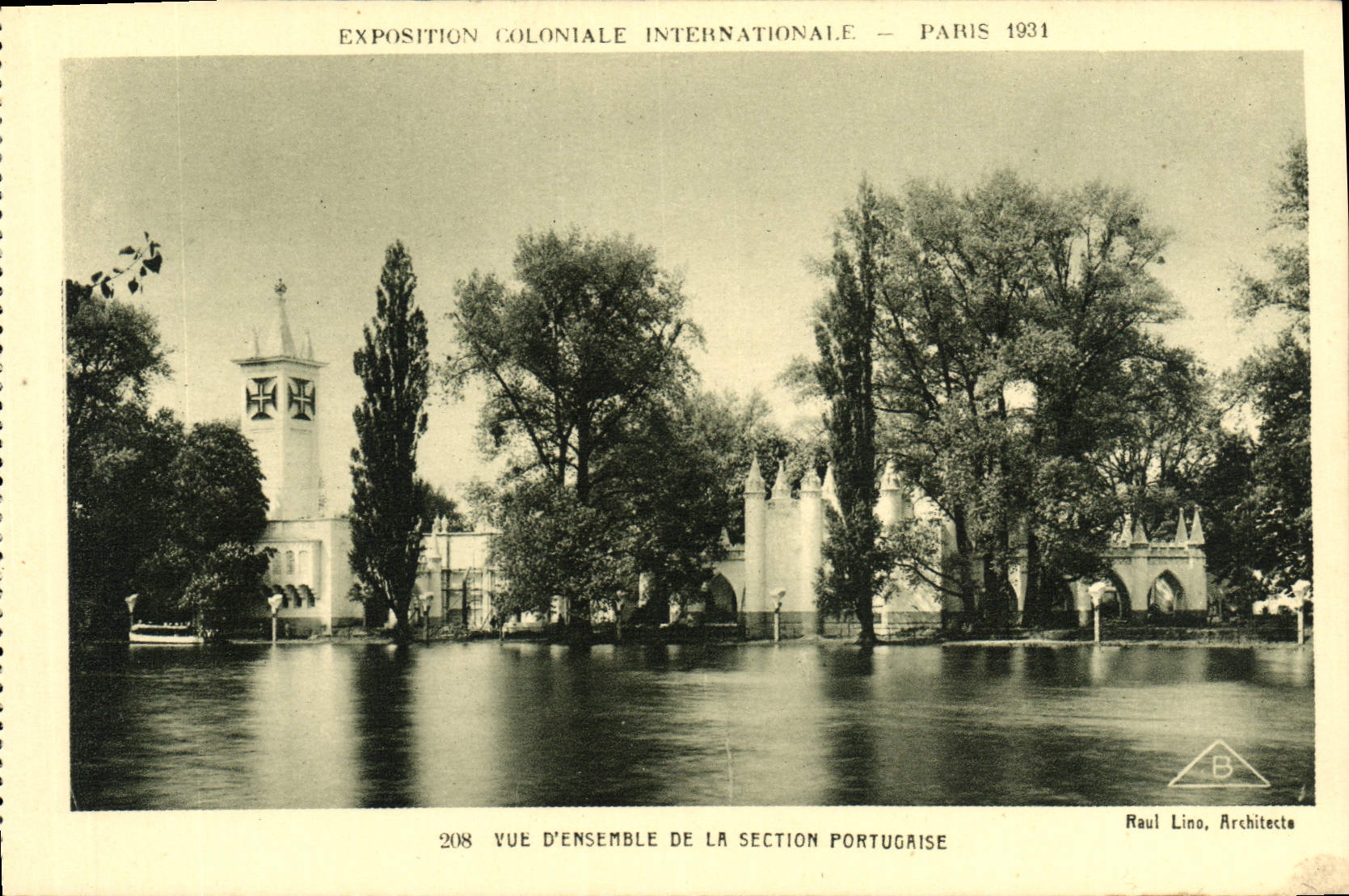 Exposition Coloniale Internationale — Paris 1931 — Vue d'ensemble de la section portugaise — Raul Lino, Architecte