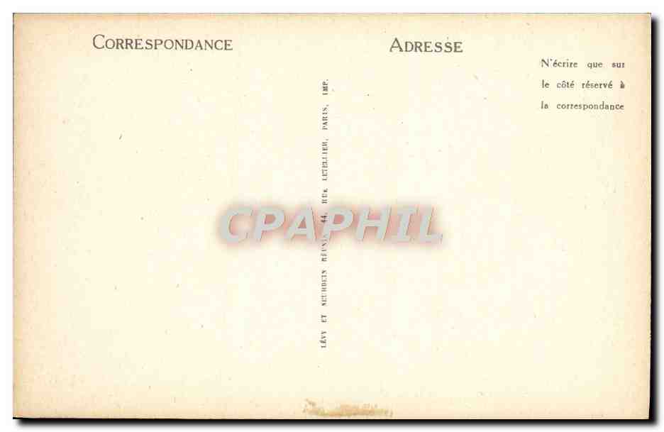 CPA Paris L'Hopital Bretonneau Sante Hopital — Rückseite