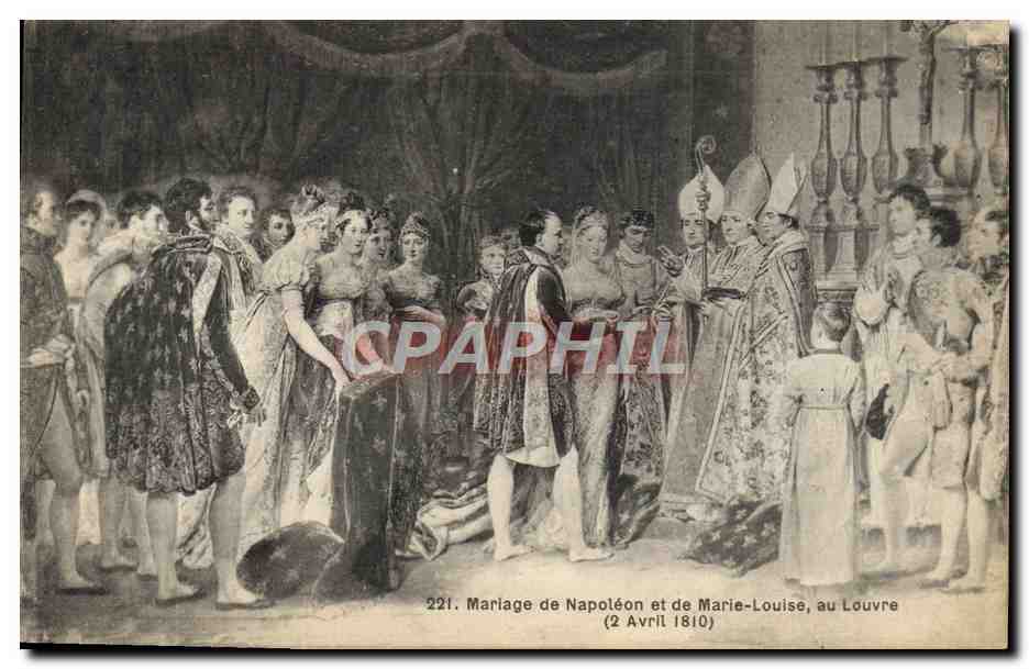 CPA Mariage De Napoleon Et De Marie Louise Au Louvre