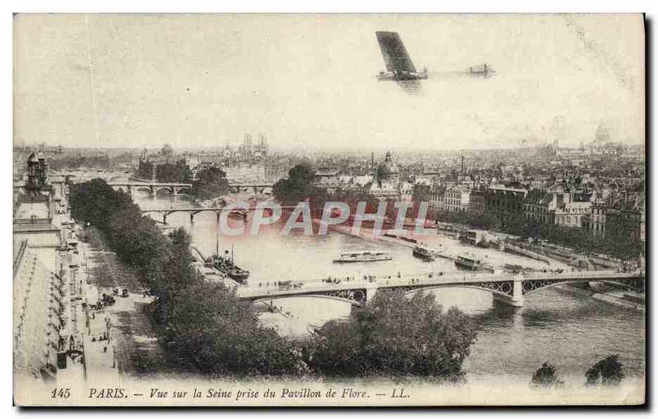 PARIS — Vue sur la Seine prise du Pavillon de Flore — LL. — n°145