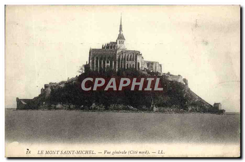Le Mont Saint-Michel — Vue générale (Côté nord) — LL.
