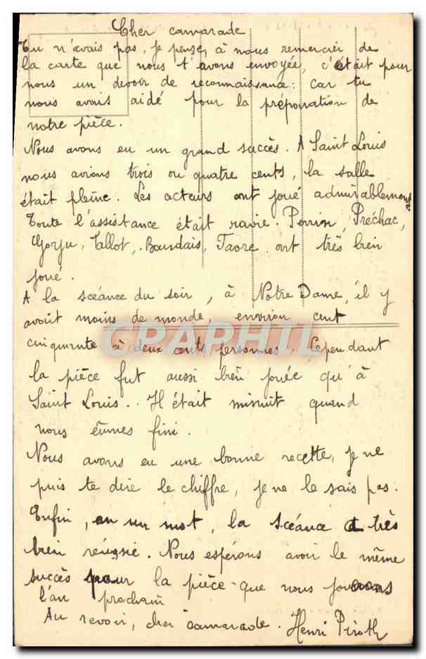 CPA Mont Saint Michel Abbaye Le Cloitre — Verso