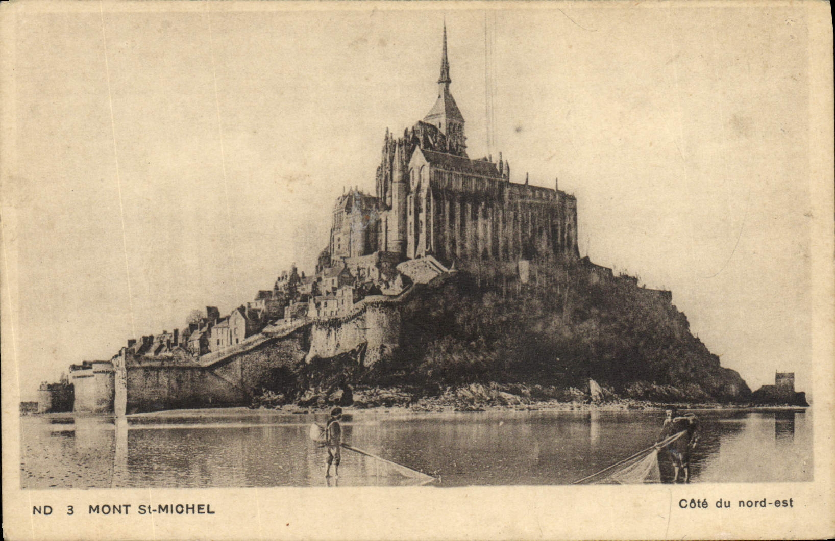 Mont Saint-Michel — vue du côté nord-est — ND 3
