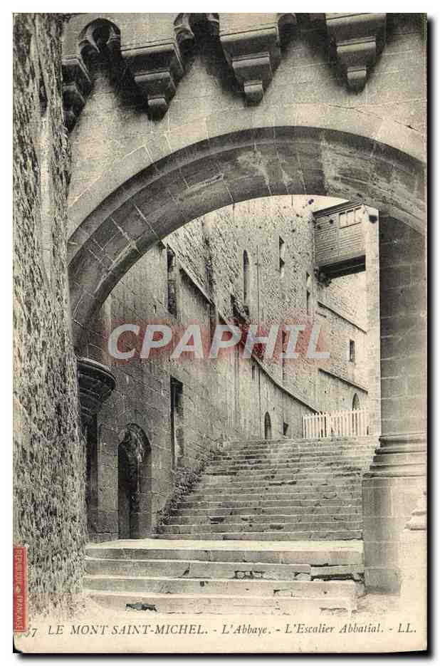 Le Mont Saint-Michel - L'Abbaye - L'Escalier Abbatial - LL.