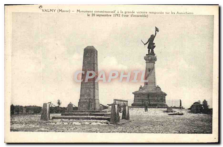 Valmy (Marne) — Gedenkmonument für den großen Sieg über die Österreicher am 20. September 1792 (Gesamtansicht)