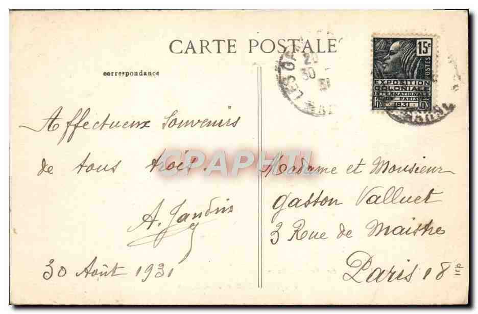 CPA Sainte Liviere Eglise — Back