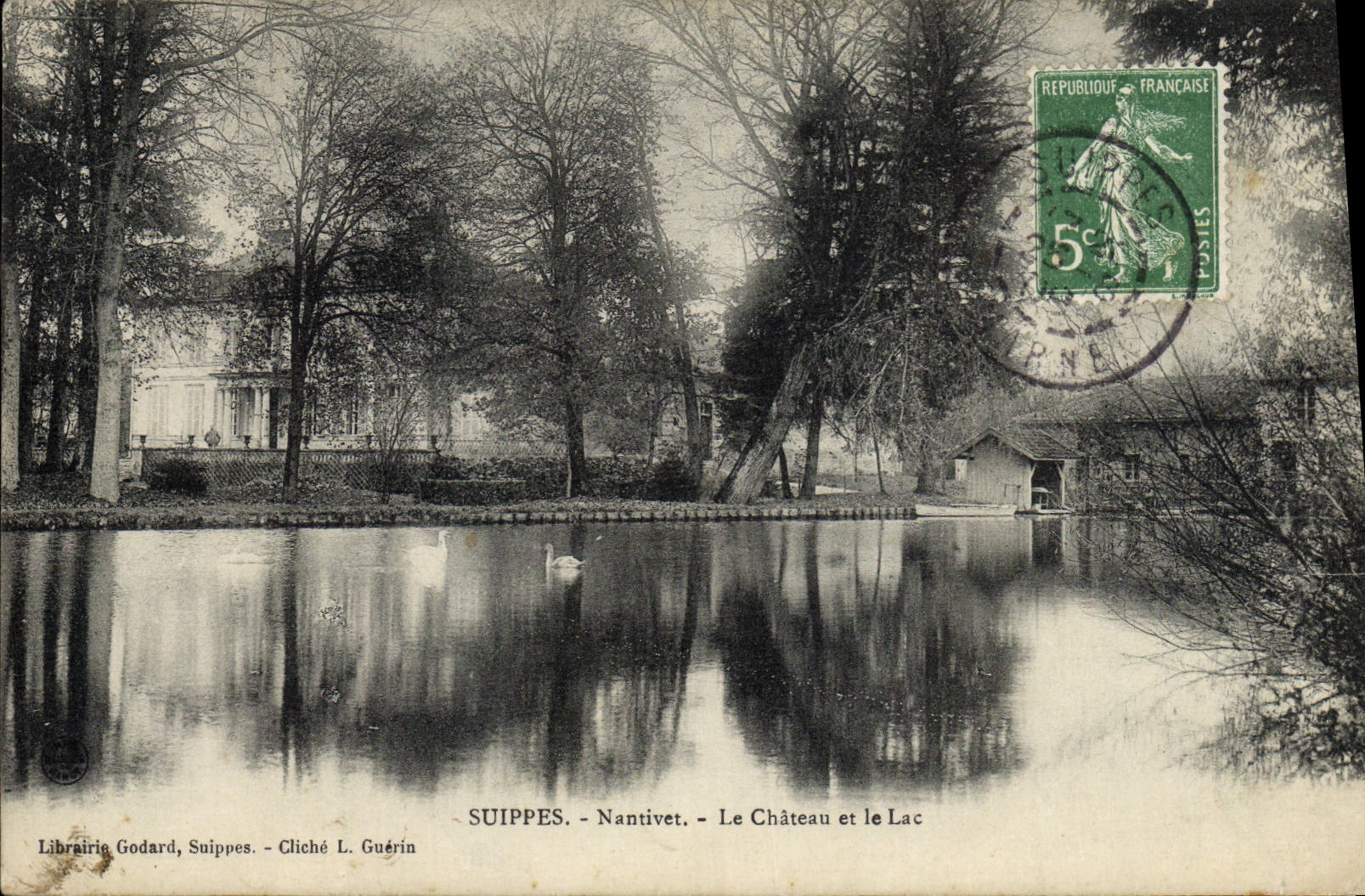 CPA Suippes Nantivet Le Chateau Et Le Lac