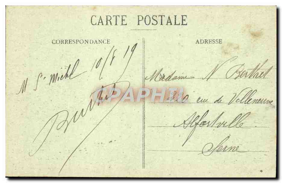 Mont-Saint-Michel — Le Cloître — J.P. 43, Édition spéciale à l'Abbaye — Rückseite