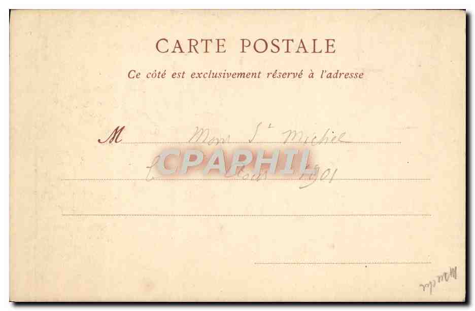 CPA Abbye Du Mont Saint Michel La Merveille Cote Ouest — Verso