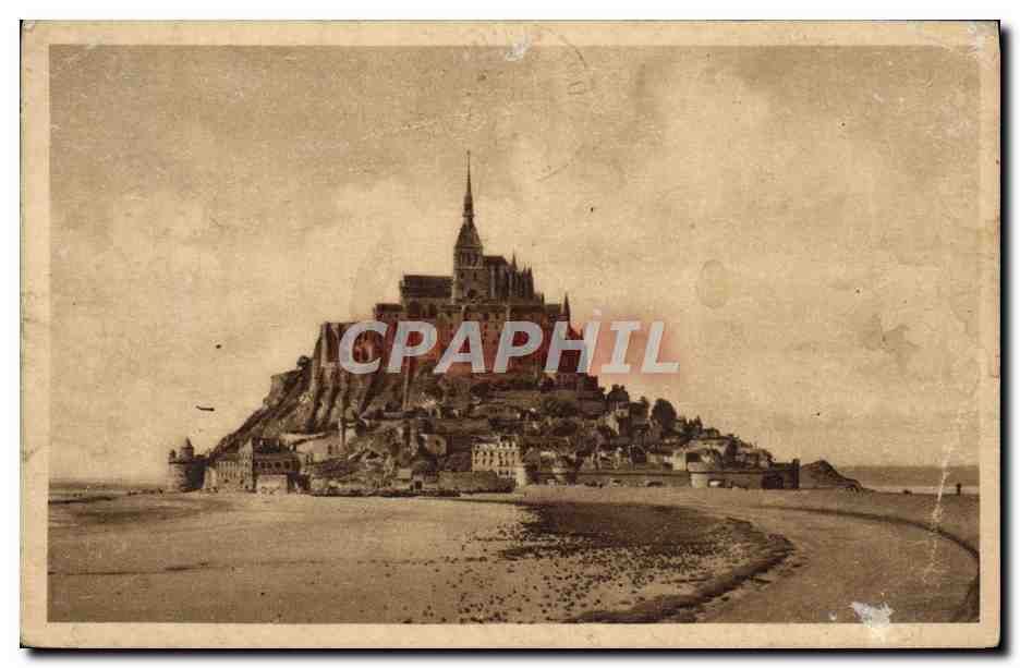 CPA Mont St Michel Vue Generale