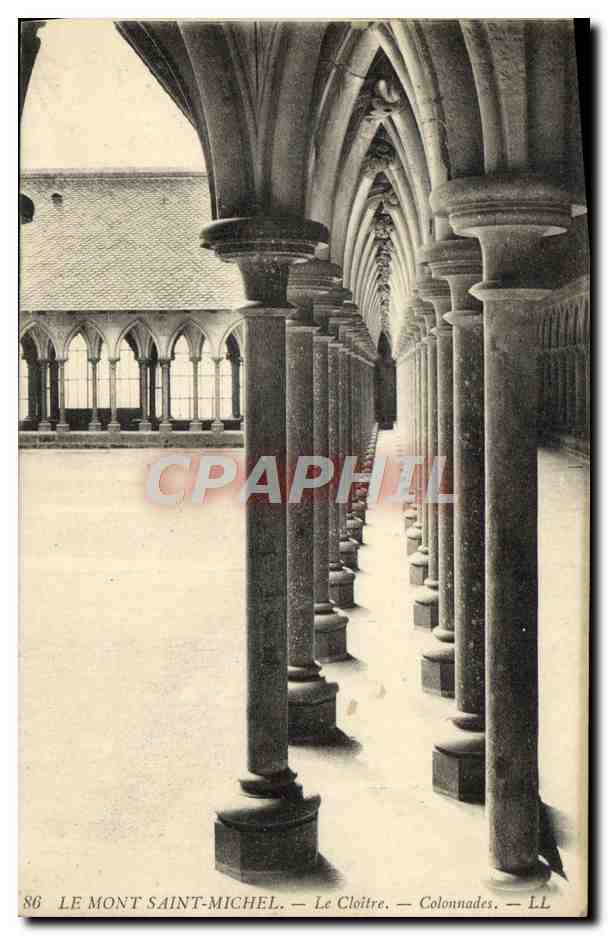 Le Mont Saint-Michel — Le Cloître — Colonnades — LL