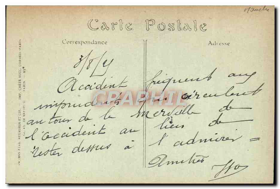 Paul Capellani — Enlizé dans les Grèves du Mont Saint-Michel — Imp. Grézieux, Paris — Back