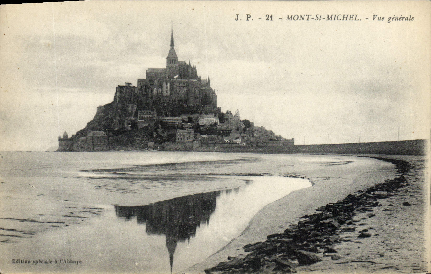 Mont-Saint-Michel — Vue générale — J.P. 21, Édition spéciale à l'Abbaye
