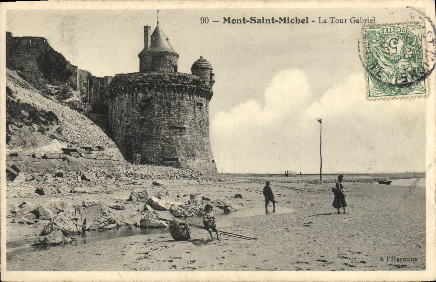 Mont-Saint-Michel — La Tour Gabriel — A. L’Hermine, n°90