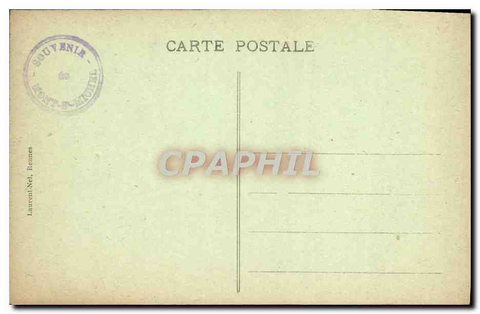 Le Mont-Saint-Michel viewed from Tombelaine — publisher Laurent-Nel, n° 1271 — Back