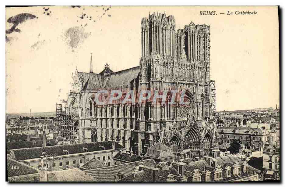 CPA Reims La Cathedrale