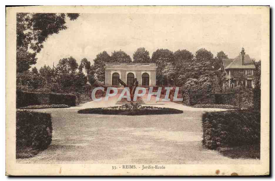 Reims - Jardin-Ecole — éditeur Jacques Fréville, n°33