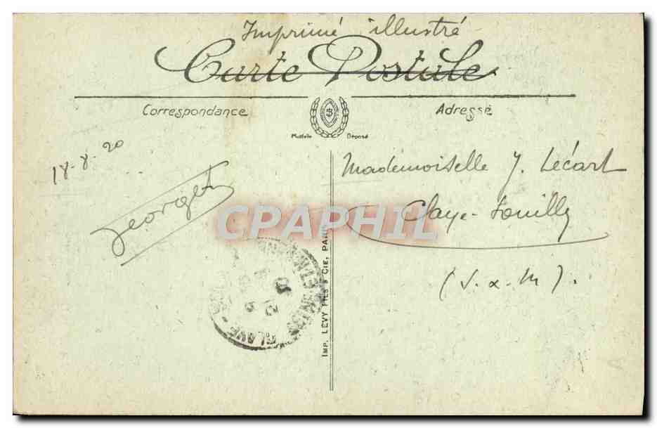 Reims — La Cathédrale bombardée et brûlée — M. Lavergne, Éditeur, Paris — Rückseite