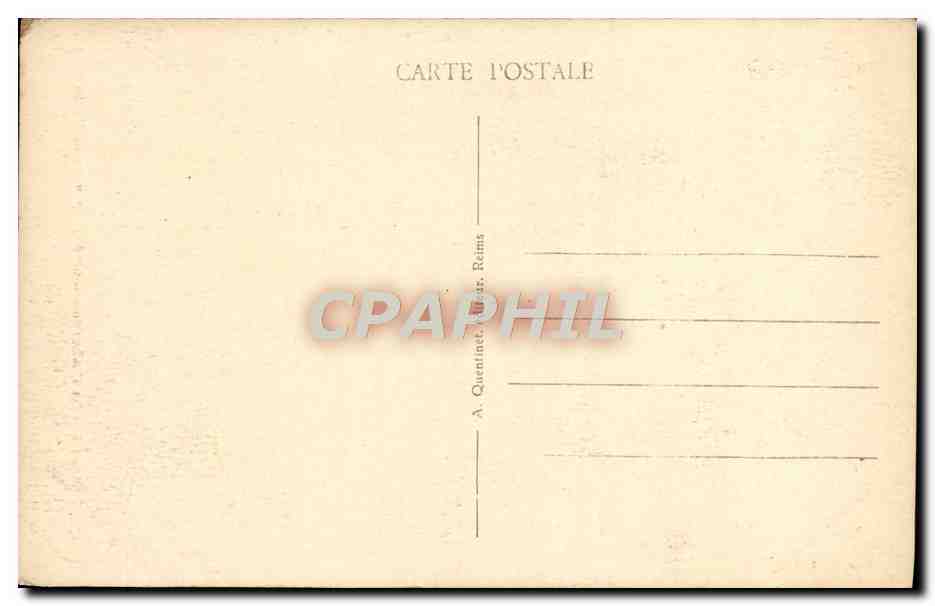 CPA Reims La Cathedrale Interieur Vers Le Portail — Verso