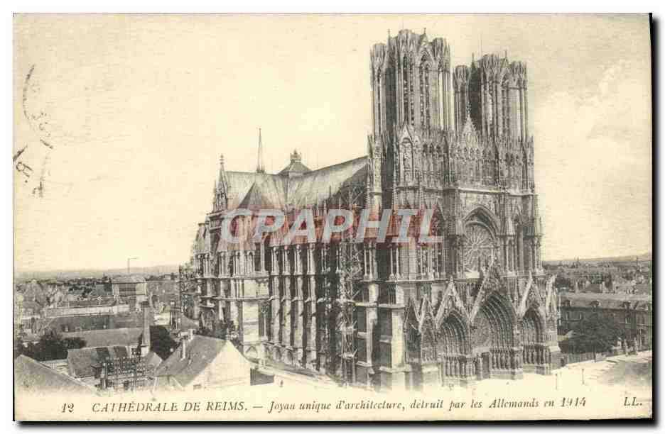 CPA Cathedrale De Reims 