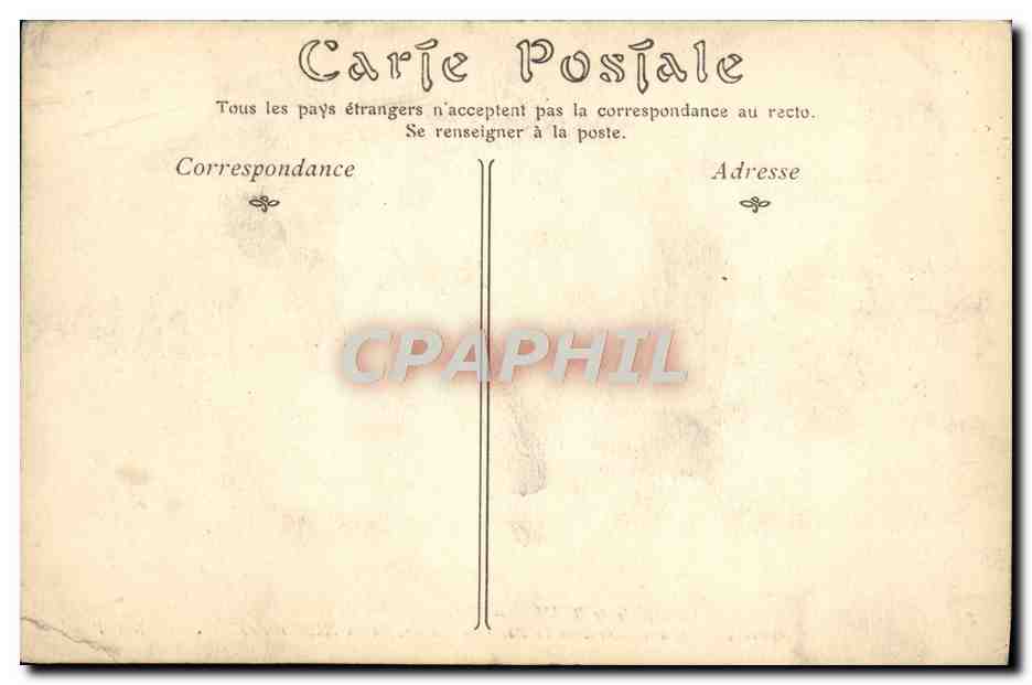 CPA Cathedrale De Reims Facade Occidentale Panneau d'ornementation dans la paroi interieure  — Rückseite