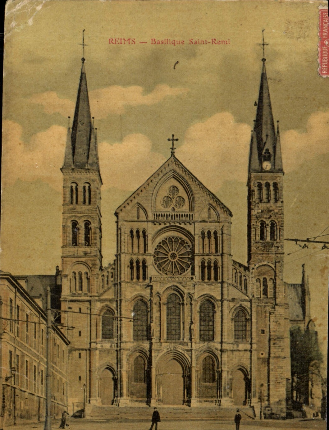 CPA Reims Basilique Saint Remi