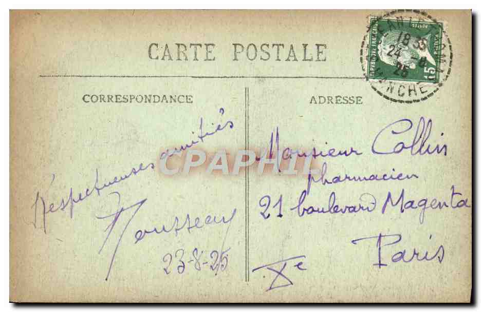 CPA Le Mont Saint Michel Et Rocher De Tombelaine — Rückseite