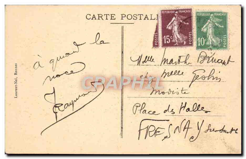 CPA Le Mont Saint Michel Cote Sud — Verso