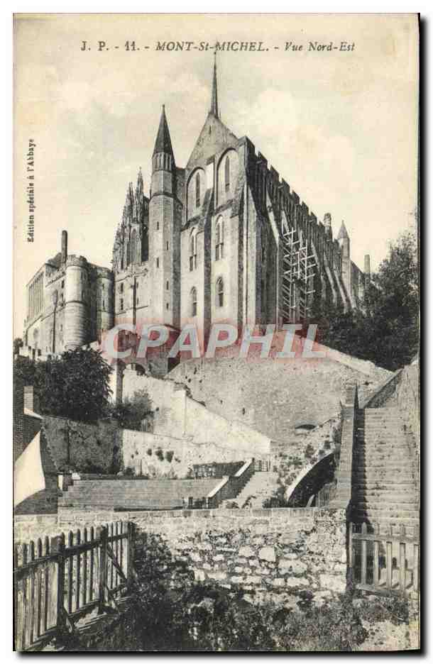 CPA Mont Saint Michel Vue Nord Est