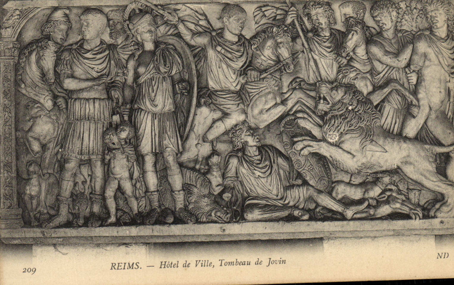 Reims — Rathaus, Grabmal von Jovin — ND