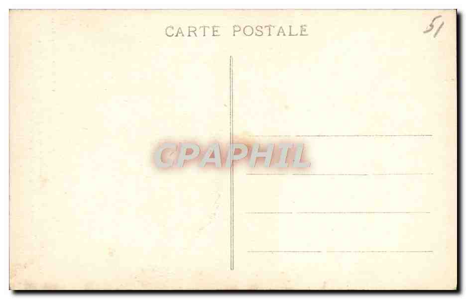Reims — La Cathédrale incendiée par les Allemands le 19 Septembre 1914 — éditeur: Baillier, Reims, n°82 — Verso