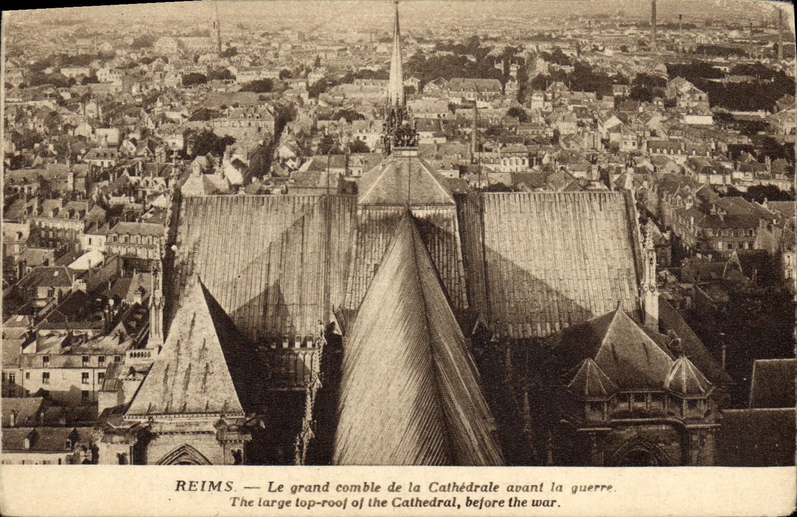 CPA Reims Le Grand Comble De La Cathedrale Avant La Guerre