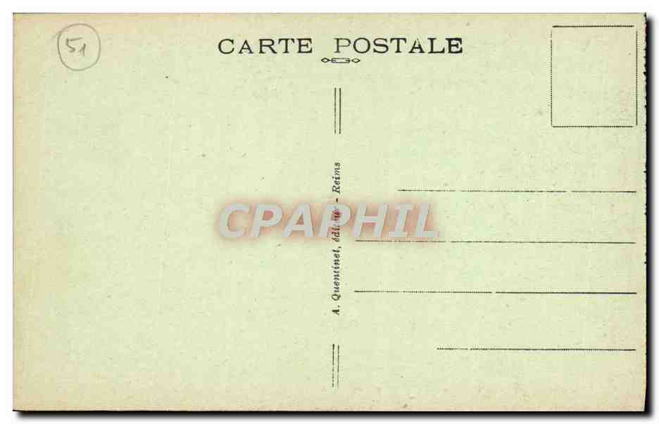 Reims — La Cathédrale — Le Couronnement de la Vierge — Porche Central — n° 182 — Rückseite