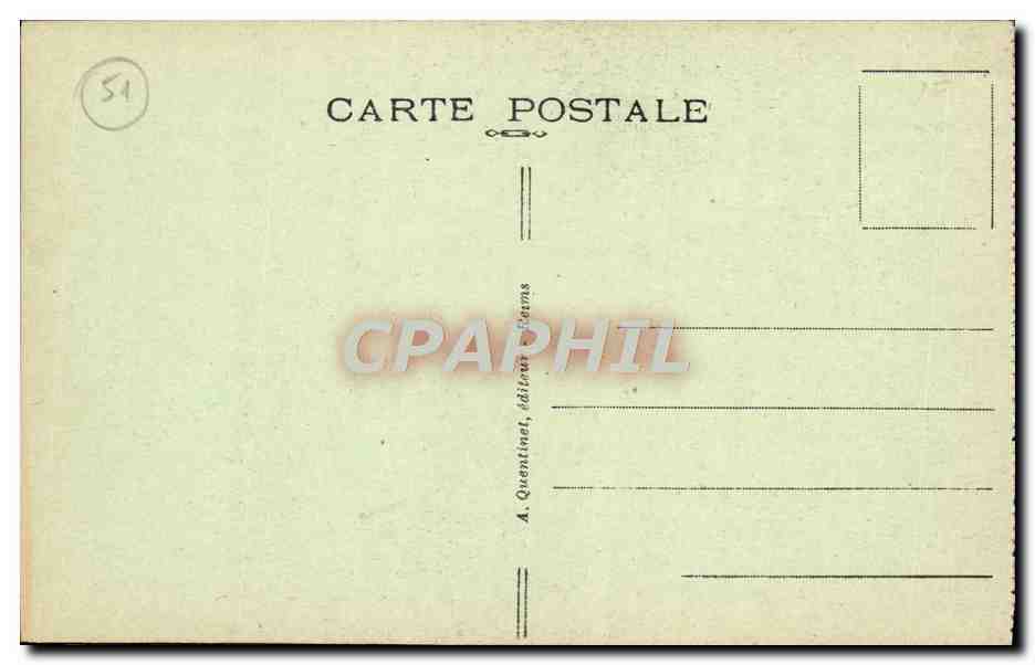 CPA Reims La Cathedrale Le Sourire De Reims — Rückseite