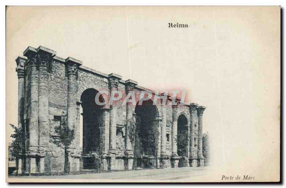 CPA Reims Porte De Mars
