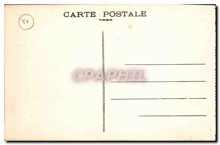 Reims — Vue générale des Établissements Pommery — Vue prise de la Butte Saint-Nicaise — Rückseite