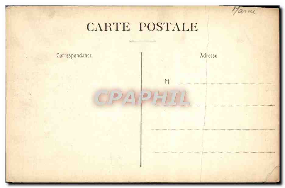 CPA Reims Eglise St Remi Grand Portail — Back