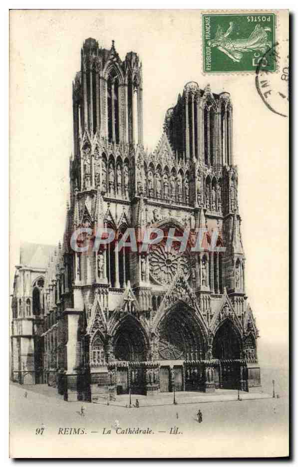 CPA Reims La Cathedrale