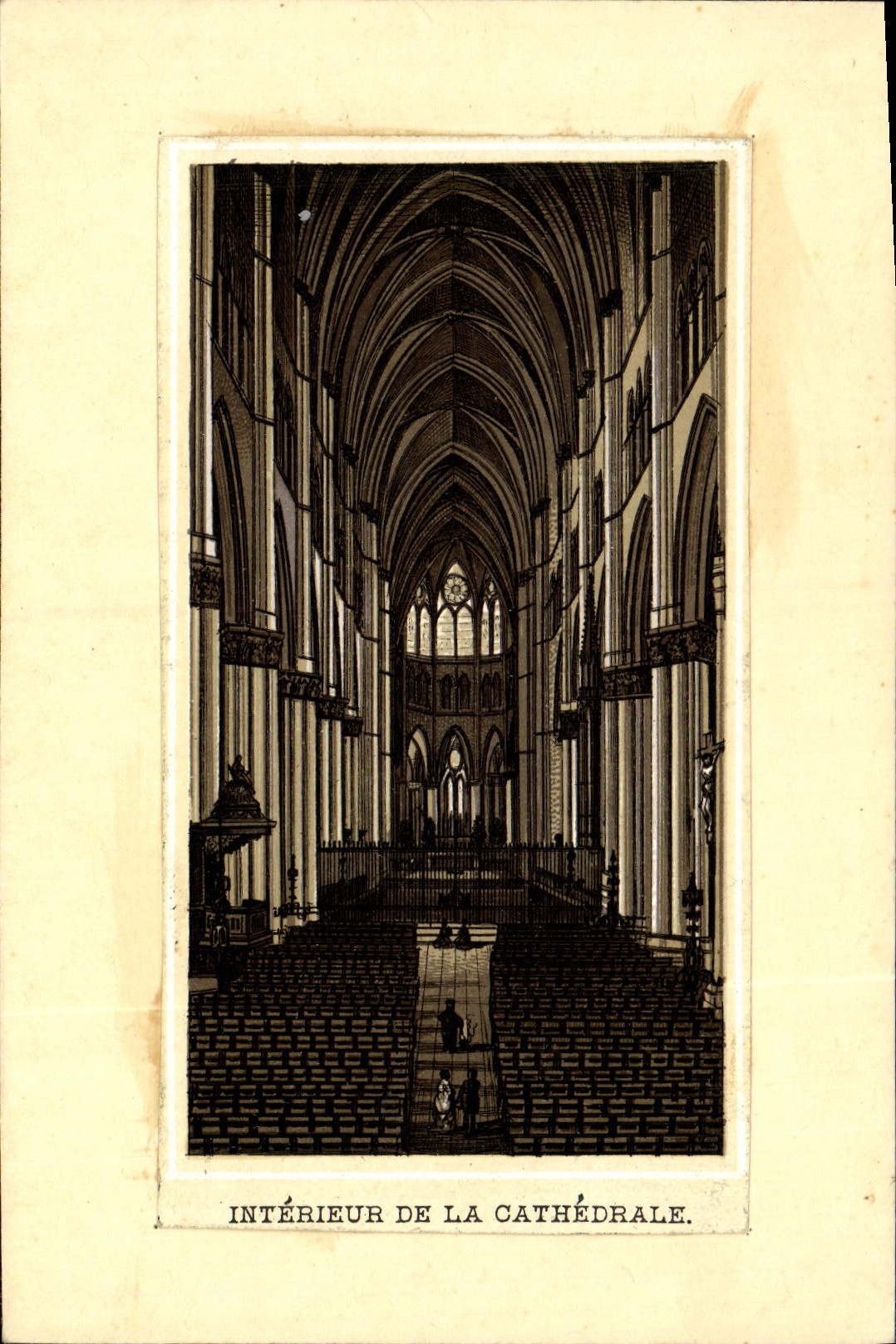 CPA Interieur De La Cathedrale Reims