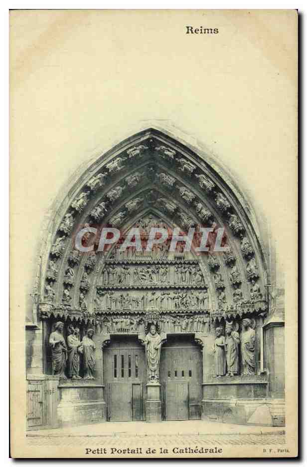 Petit Portail de la Cathédrale — Reims — B. F., Paris