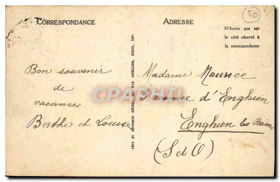 Mont-Saint-Michel - Die Mauern und die Abtei - LL — Rückseite
