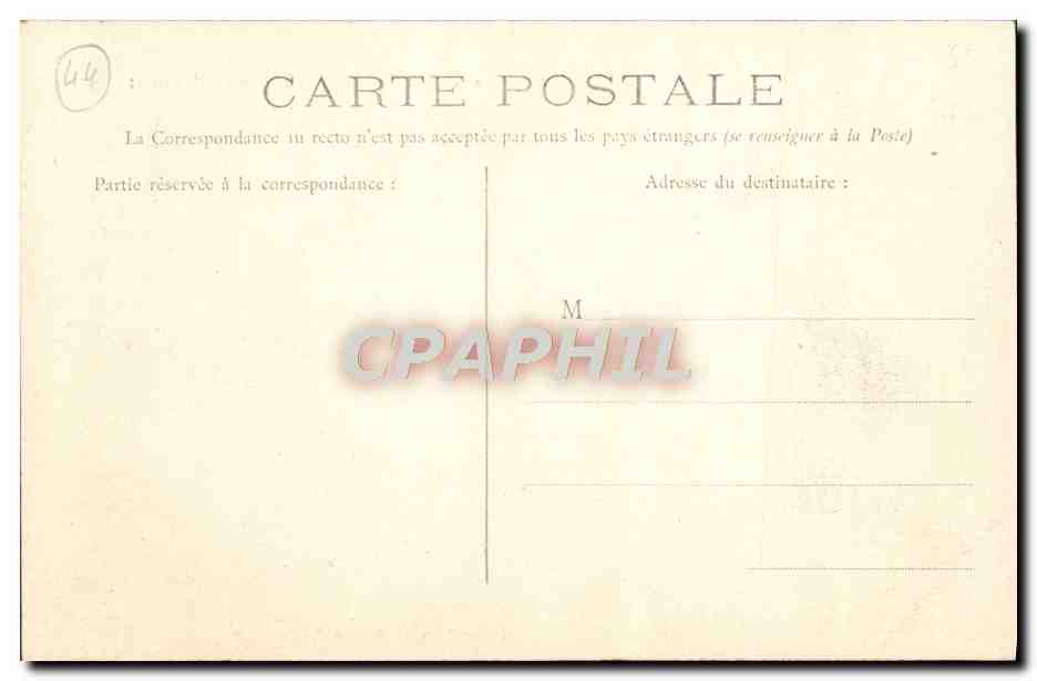 CPA La Baule Boulevard Hennecart — Rückseite