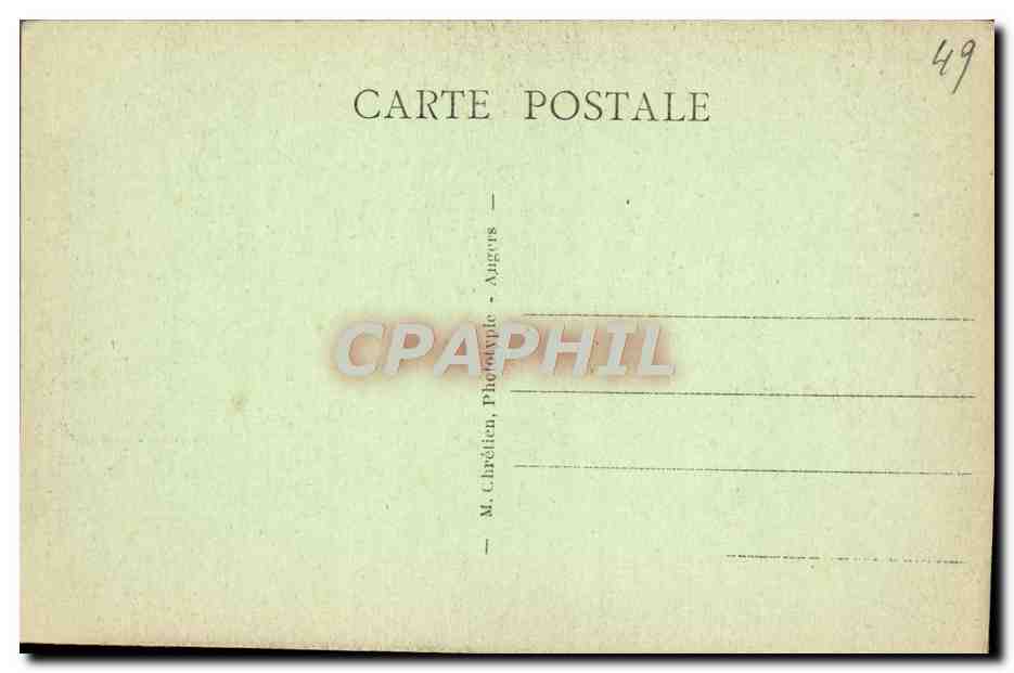 CPA Montreuil Bellay Ancien Prieure des Nobis le Cloitre — Rückseite