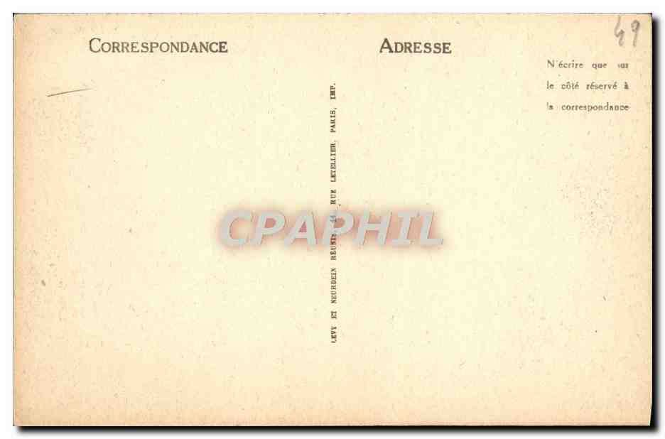 CPA Montreuil Bellay Le Chateau Interieur de L'Oratire — Rückseite