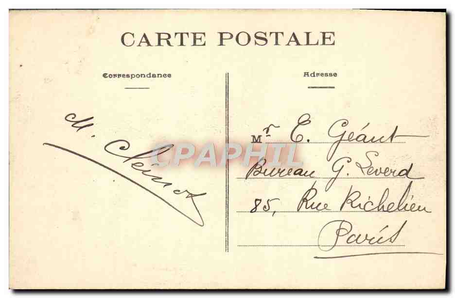 CPA Cholet Pont Rustique Dans le Jardin Public — Back